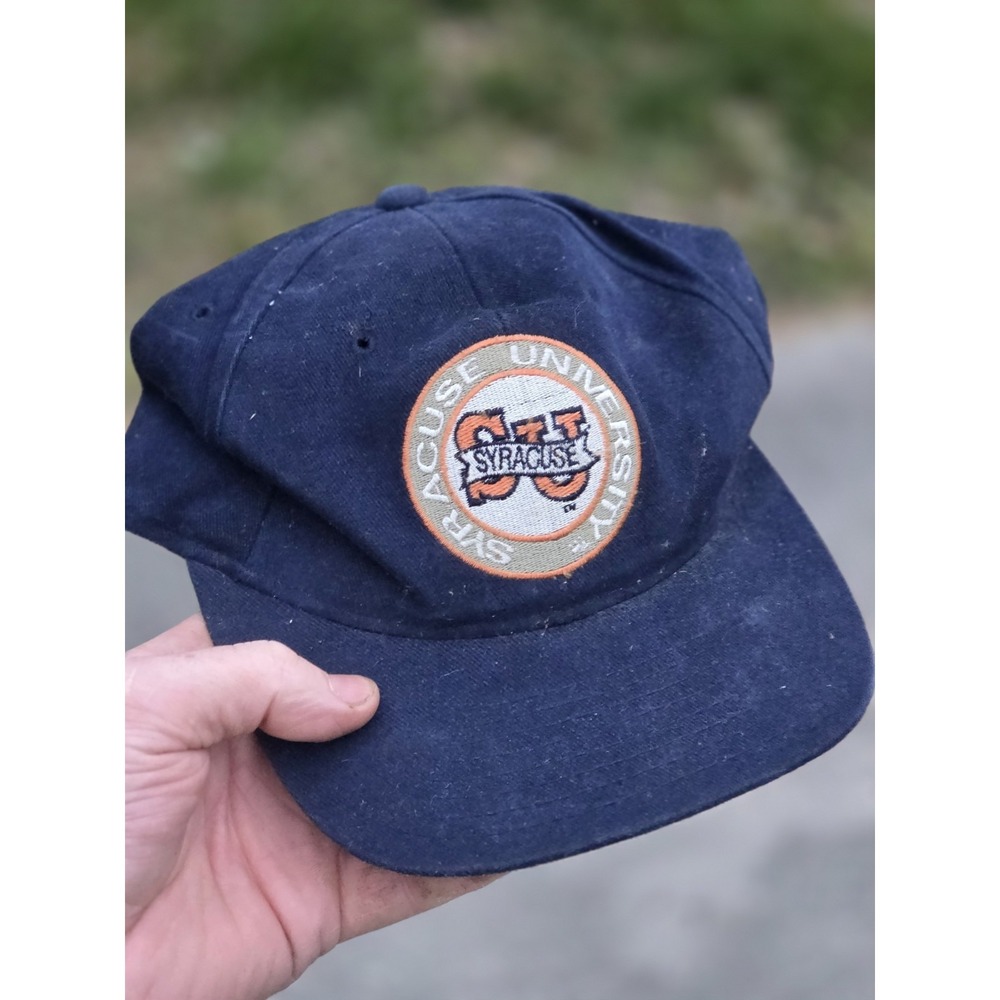 Vintage Syracuse University Trucker Hat Cap Snapback Blue Retro One Size